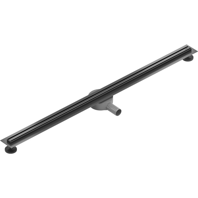Mexen Flat 360° Slim линеен въртящ се отток 130 см, четкано пистолетно сиво - 1E41130