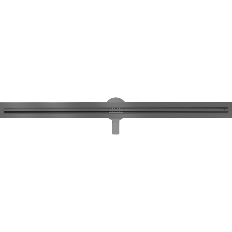 Mexen Flat 360° Slim линеен въртящ се сифон 140 см, четкано оръжейно сиво - 1E41140