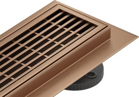 Mexen Flat Линеен сифон M33 100 см, четкана мед - 1C33100-15
