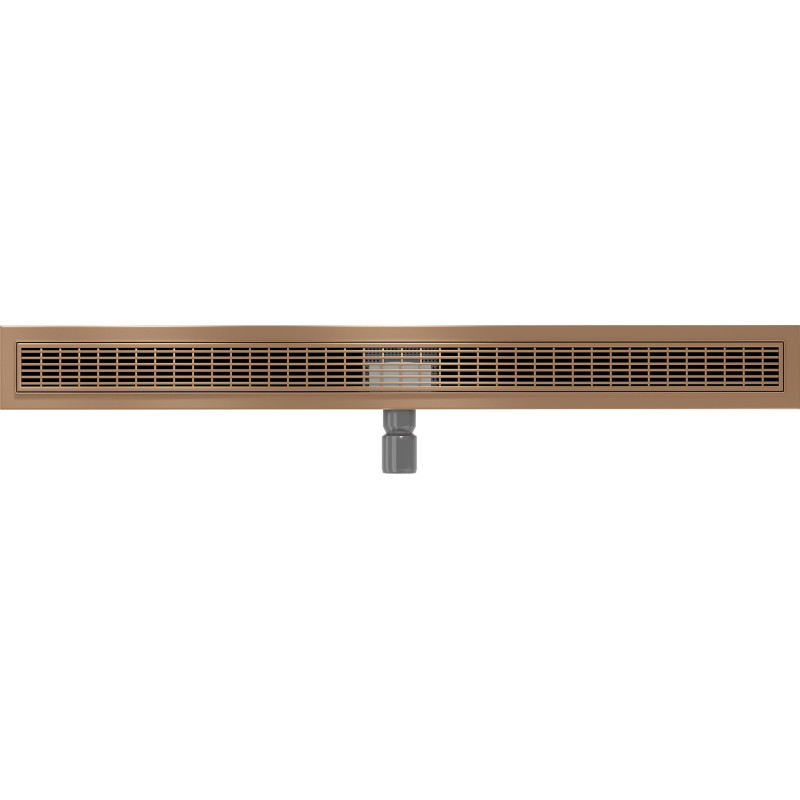 Mexen Flat Линеен сифон M33 100 см, четкана мед - 1C33100-15