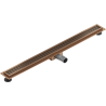 Mexen Flat M33 линеен сифон 80 см, четкана мед - 1C33080-15