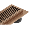 Mexen Flat 360° M33 въртящ се линеен канал 50 см, четкана мед - 1C33050-40