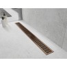 Mexen Flat 360° M33 въртящ се линеен канал 50 см, четкана мед - 1C33050-40