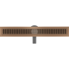 Mexen Flat 360° M33 въртящ се линеен дренаж 70 см, четкана мед - 1C33070-40