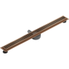 Mexen Flat 360° M33 въртящ се линеен сифон 100 см, четкана мед - 1C33100-40