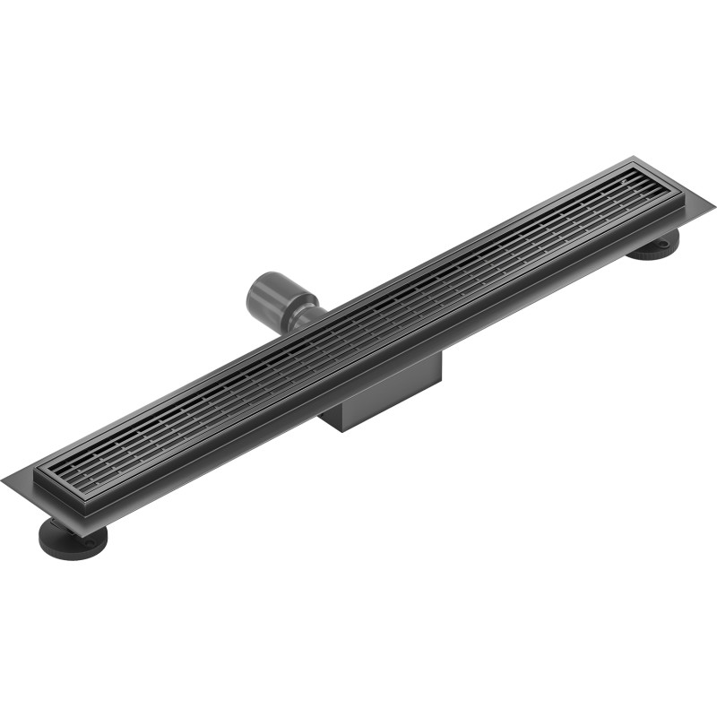 Mexen Flat Линеен сифон M33 70 см, четка и полиран gun gray - 1E33070-15