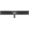 Mexen Flat Линеен сифон M33 70 см, четка и полиран gun gray - 1E33070-15