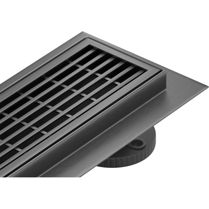 Mexen Flat 360° M33 въртящ се линеен сифон 70 см, матово сив четкан - 1E33070-40