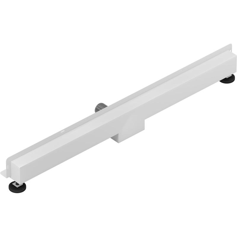 Mexen Flat Wall линеен стенен сифон 2в1 100 см, бял - 1230100