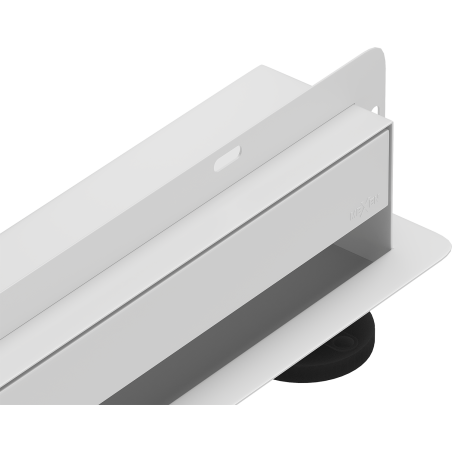 Mexen Flat Wall линеен стенен сифон 2в1 120 cm, бял - 1230120