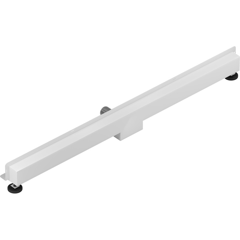 Mexen Flat Wall линеен стенен сифон 2в1 120 cm, бял - 1230120