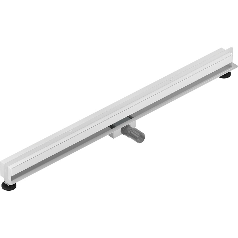Mexen Flat Wall линеен стенен сифон 2в1 120 cm, бял - 1230120