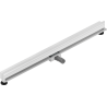Mexen Flat Wall линеен стенен сифон 2в1 120 cm, бял - 1230120