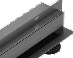 Mexen Flat Wall линеен стенен сифон 2в1 50 см, четкан Gun gray - 1E30050