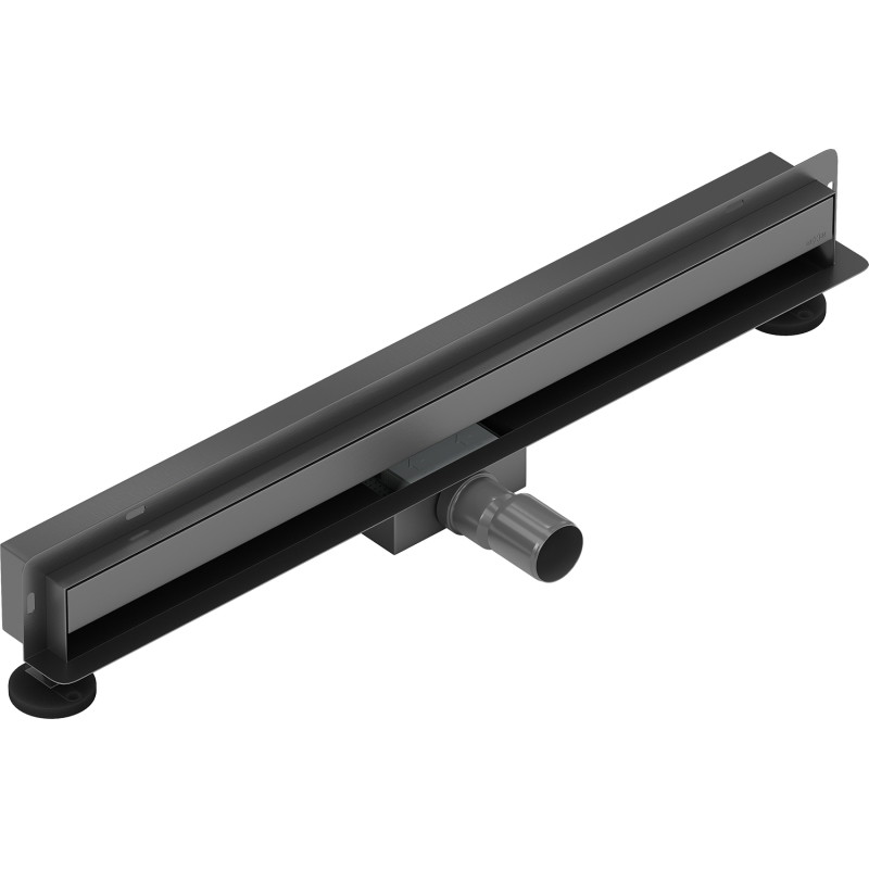 Mexen Flat Wall линеен стенен сифон 2в1 50 см, четкан Gun gray - 1E30050