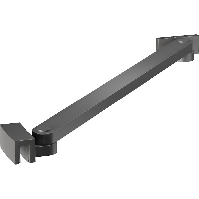 Mexen скосена скоба за врати и прегради за душ 6-8 мм, gun metal - 830-09-95