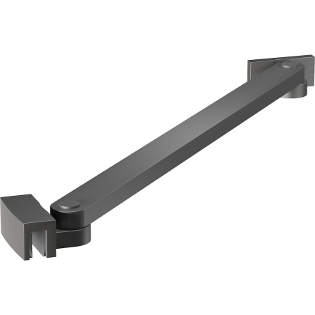 Mexen скосена скоба за врати и прегради за душ 6-8 мм, gun metal - 830-09-95