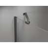Mexen скосена скоба за врати и прегради за душ 6-8 мм, gun metal - 830-09-95