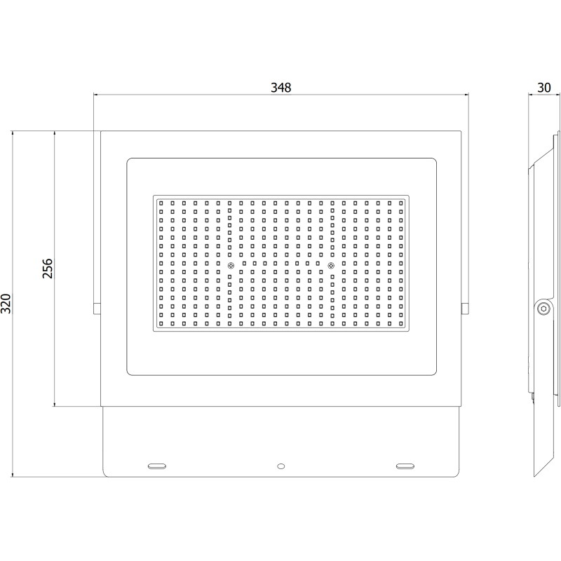 Mexen Luxpro LED прожектор, 200W, неутрален - 4000K, 18000 lm, черен - L230-200-40-70