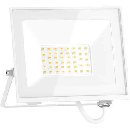Mexen Luxpro+ LED прожектор, 30W, Студена - 6500K, 3300 lm, бял - L231-030-65-20