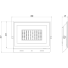 Mexen Luxpro+ LED прожектор, 50W, неутрален - 4000K, 5500 lm, черен - L231-050-40-70
