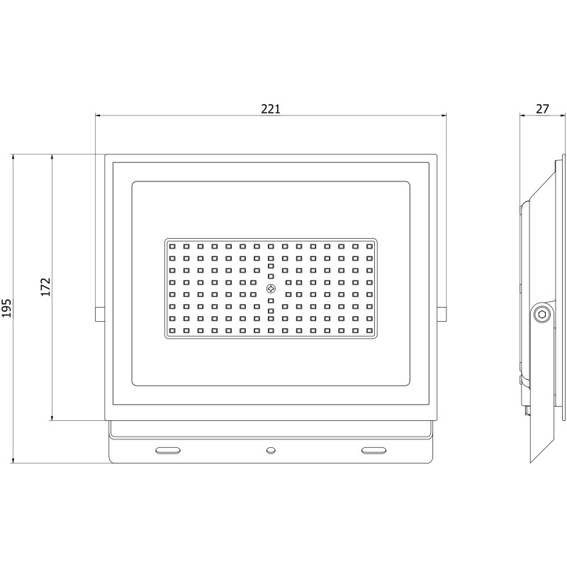 Mexen Luxpro+ LED прожектор, 70W, Неутрален - 4000K, 7700 lm, бял - L231-070-40-20