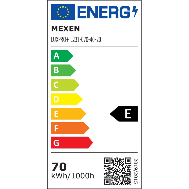 Mexen Luxpro+ LED прожектор, 70W, Неутрален - 4000K, 7700 lm, бял - L231-070-40-20