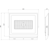 Mexen Luxpro+ LED прожектор, 70W, Неутрална - 4000K, 7700 lm, черен - L231-070-40-70