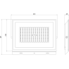 Mexen Luxpro+ LED прожектор, 150W, Студена - 6500K, 16500 lm, черен - L231-150-65-70