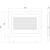 Mexen Luxpro+ LED прожектор, 200W, студена светлина - 6500K, 22000 lm, черен - L231-200-65-70
