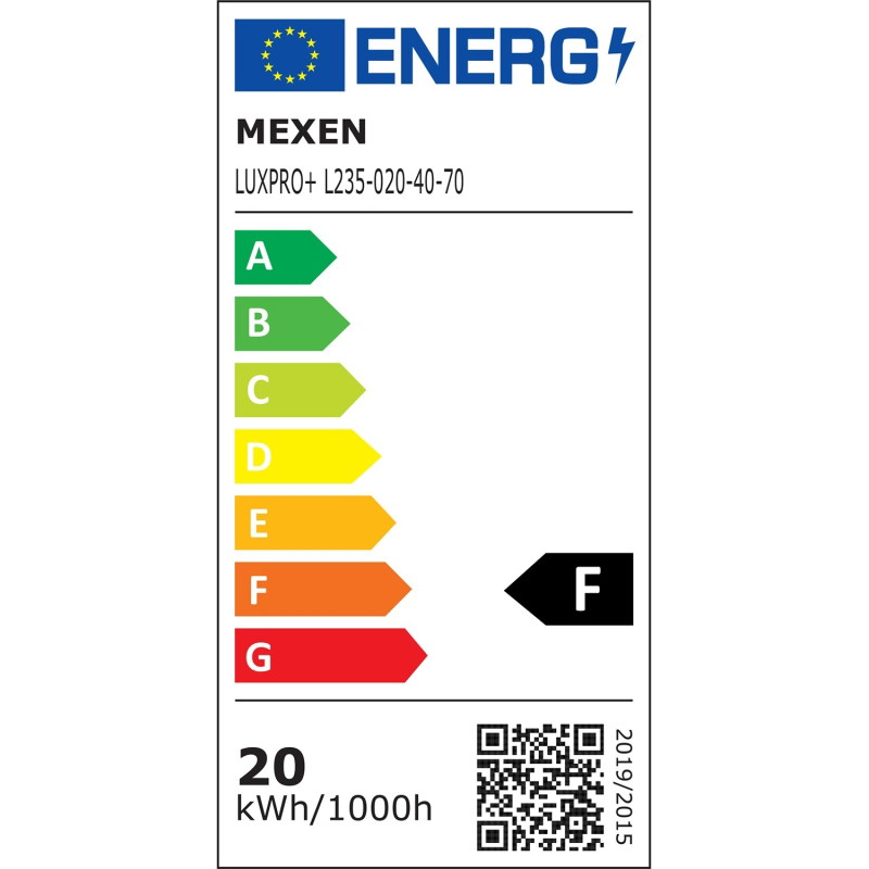 Mexen Luxpro LED прожектор със сензор за движение, 20W, неутрална - 4000K, 1800 lm,