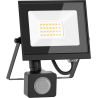 Mexen Luxpro LED прожектор със сензор за движение, 20W, Студен - 6500K, 1800 lm, черен