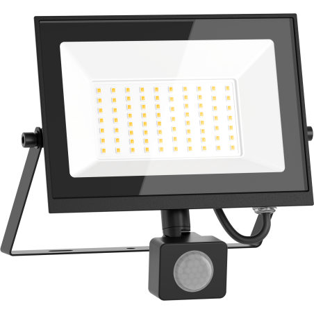 Mexen Luxpro LED прожектор с датчик за движение, 50W, студена - 6500K, 4500 lm, черен