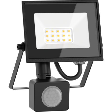 Mexen Luxpro+ LED прожектор с датчик за движение, 10W, неутрална - 4000K, 1100 lm, черен