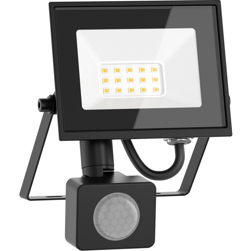 Mexen Luxpro+ LED прожектор с датчик за движение, 10W, Студена - 6500K, 1100 lm, черен