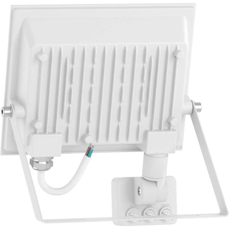 Mexen Luxpro+ LED прожектор със сензор за движение, 30W, Неутрална - 4000K, 3300 lm, бял