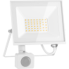 Mexen Luxpro+ LED прожектор със сензор за движение, 30W, Неутрална - 4000K, 3300 lm, бял