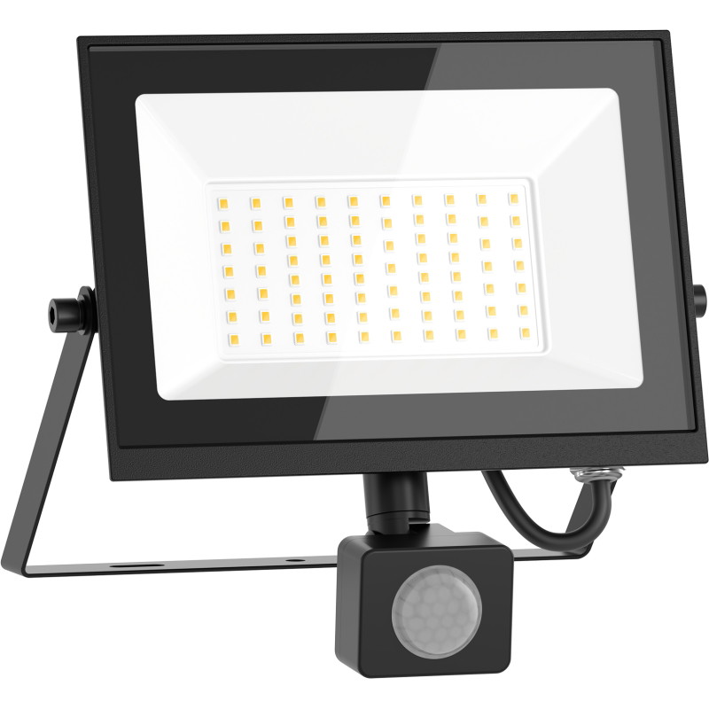 Mexen Luxpro+ LED прожектор с датчик за движение, 50W, Студена - 6500K, 5500 lm, черен