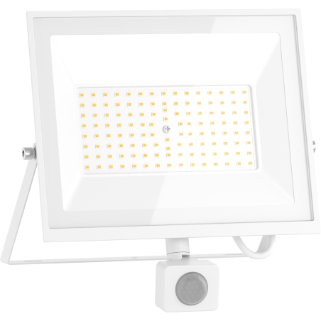 Mexen Luxpro+ LED прожектор с датчик за движение, 70W, Студена - 6500K, 7700 lm, бял
