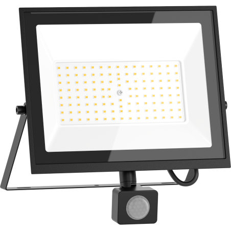 Mexen Luxpro+ LED прожектор с датчик за движение, 70W, Неутрален - 4000K, 7700 lm, черен