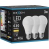 Mexen Nova 3x LED крушка E27, A60, 6W, Топла - 3000K, 630 lm - L100-E27-0630-01x03