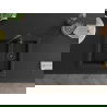 Mexen Carlos гранитна мивка 1,5-коморна 582 x 475 мм, черна, черен сифон - 6518581500-77-B