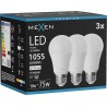 Mexen Nova 3x LED крушка E27, A60, 10W, Неутрална - 4000K, 1055 lm - L100-E27-1040-01x03