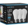Mexen Nova 3x LED крушка E27, A60, 10W, Студена - 6500K, 1055 lm - L100-E27-1065-01x03