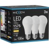 Mexen Nova 3x LED крушка E27, A60, 15W, Топла - 3000K, 1575 lm - L100-E27-1530-01x03