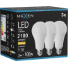 Mexen Nova 3x LED крушка E27, A70, 20W, Топла - 3000K, 2100 lm - L100-E27-2030-01x03