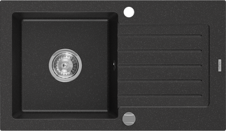 Mexen Pablo гранитна кухненска мивка с 1 отделение и сушилник 752 x 436 мм,