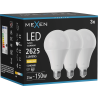 Mexen Nova 3x LED Крушка E27, A95, 25W, Топла - 3000K, 2625 lm - L100-E27-2530-01x03