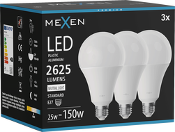 Mexen Nova 3x LED крушка E27, A95, 25W, неутрална - 4000K, 2625 lm - L100-E27-2540-01x03