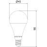 Mexen Nova 6x LED крушка E14, G45, 8W, Студена - 6500K, 840 lm - L101-E14-0865-01x06